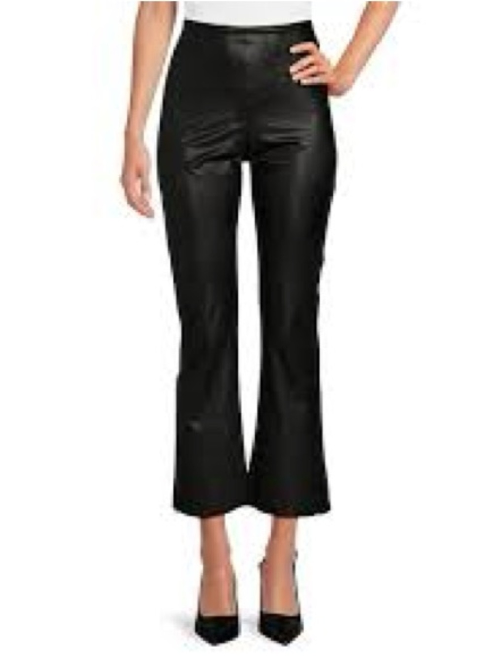 NWT Commando Faux Leather Cropped Flare Pant
